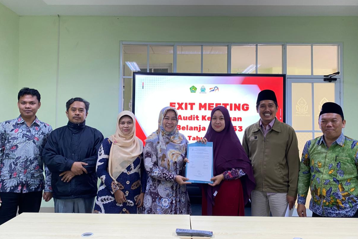 Satuan Pengawasan Internal (SPI) UIN Madura Menyelenggarakan Exit Meeting Audit Laporan Keuangan 2025